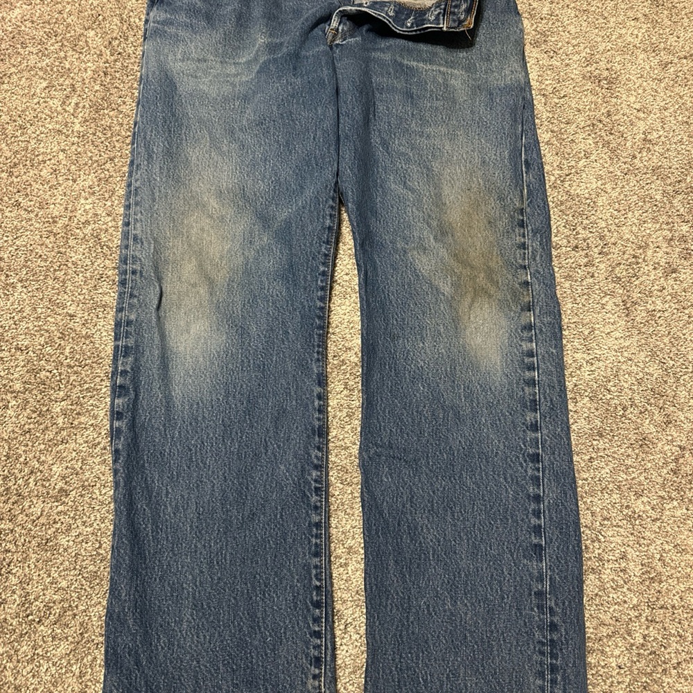 VTG Levis 501 Jeans‎ Mens 40x34 Blue Straight Button Fly Medium Wash Y2K Denim * - Picture 2 of 12